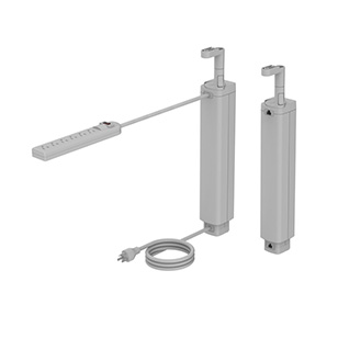 NeatUp, Height-Adjustable Cable Management, Power and Data Bundle, Grey