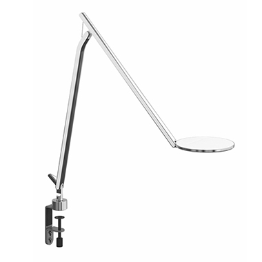 Infinity Task Light, Clamp Base, Linen White
