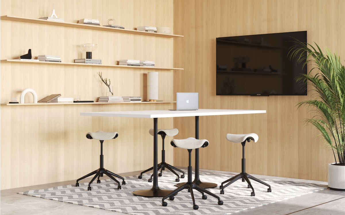 Freedom Task in Kvadrat Coda 2 textile with Polished Aluminum Frame