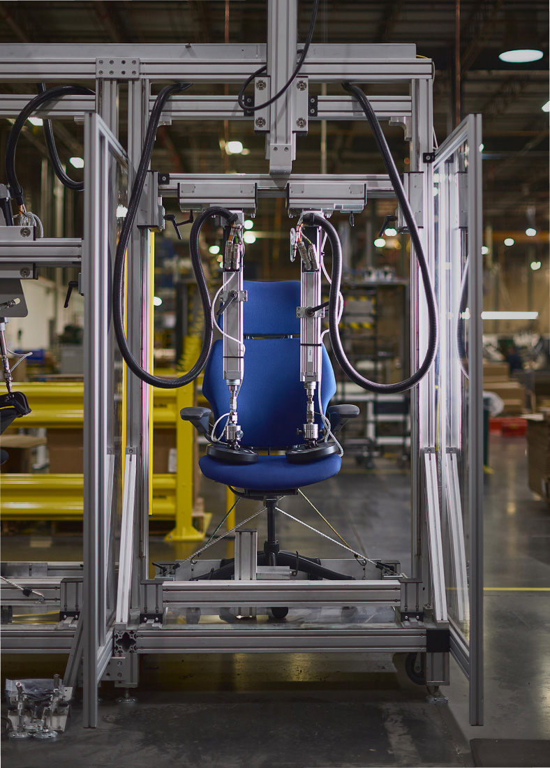 Freedom Headrest undergoing durability test