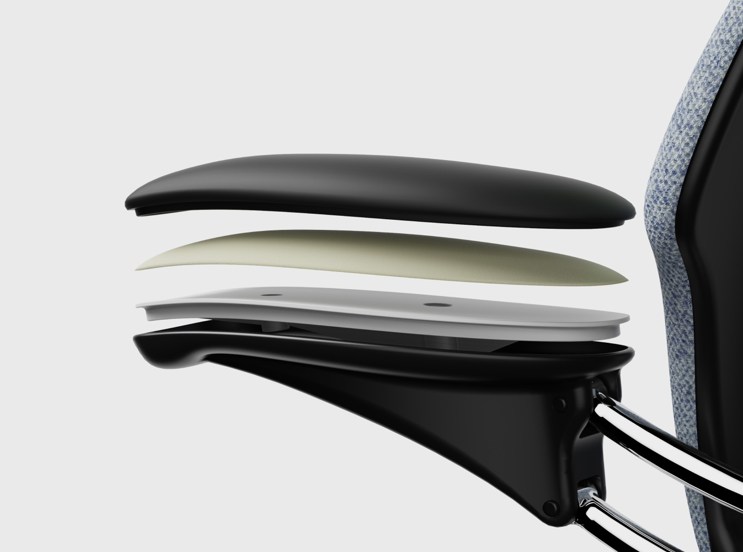 Duron arm pad layers